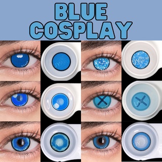 UYAAI 2 Pçs Lentes De Contato Coloridas Para Olhos/Lente azul/cosplay