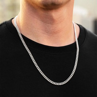 Corrente Masculina 70cm Aço Inox Prata grummet