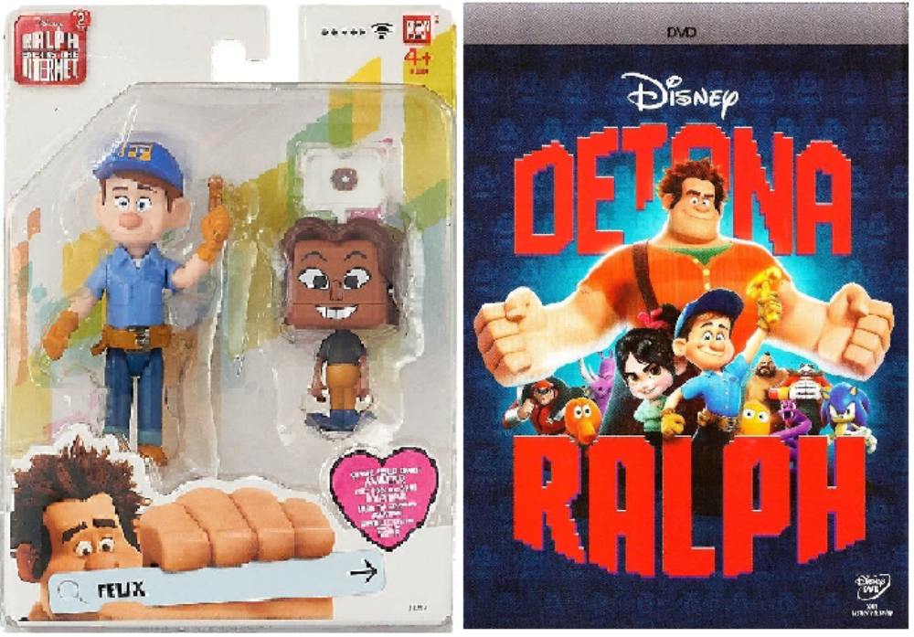 Brinquedo Colecionável (Felix Com Avatar+ DVD  Detona Ralph)