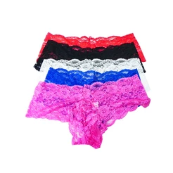 Cueca Boxer Boxers Para Homens Sexy Lace Bordado