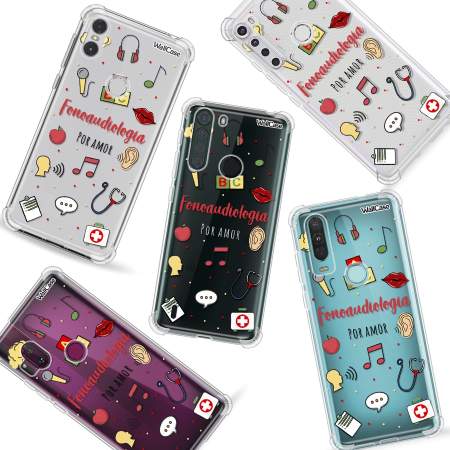 Capinha de Celular Cp19 Profissão Fonoaudiologia Para Moto G9 G10 G22 G30 G31 G41 G52 G60 G62 G71 G75 G100 Edge 60