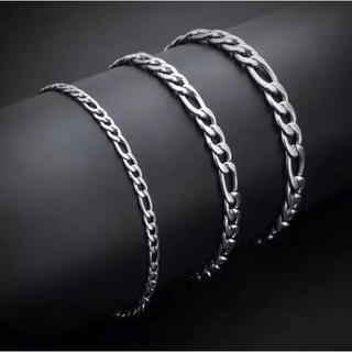 KIT 3/6 PECA pulseira masculino GRUMER 3X1 de 3-5mm. Pulseira moderna de corrente de aço inoxidável em Oferta na Shopee