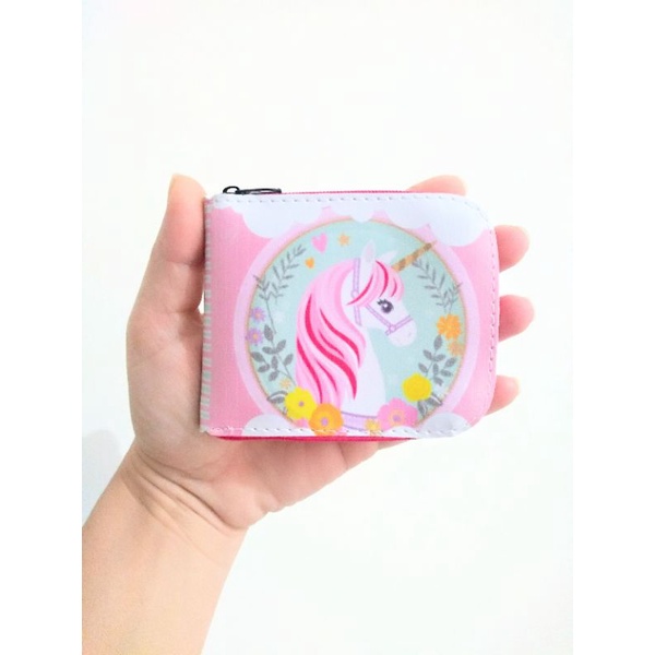 Carteira infantil unicórnio muito fofo e delicada para as meninas guardar mesada