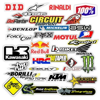 Cartela De Adesivos Moto Motocross Carro Bike Caminhao Motocross