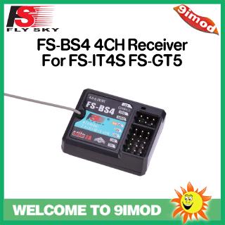 Flysky FS-BS4 2.4G 4CH Receiver with Gyro Stabilization for FS-IT4S FS-GT5