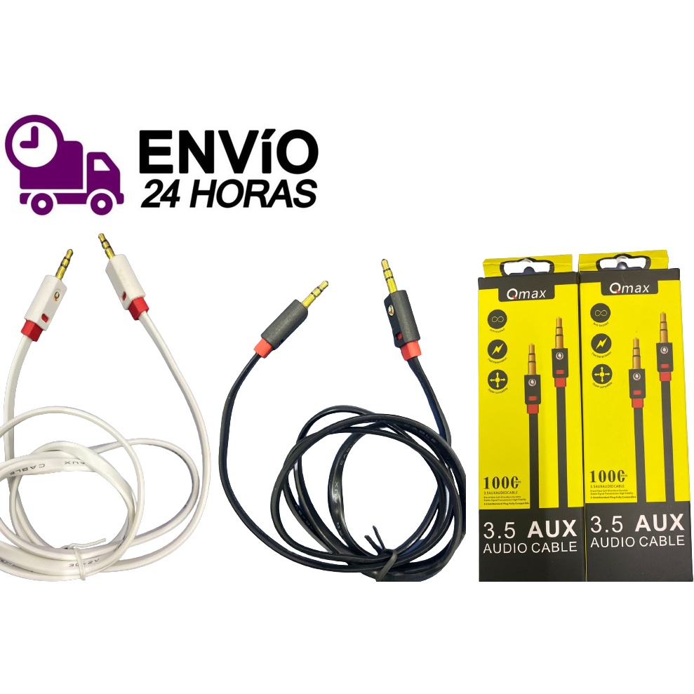 Cabo P2 X P2 Auxiliar Celular 1m Universal Reforçado Pc Som auxiliar duas pontas de conexão igual fone