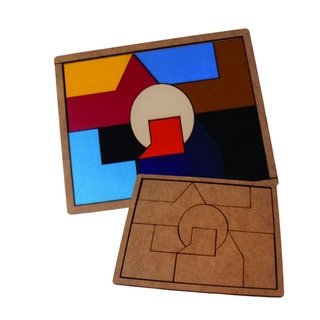 Rêf. 069 - Brinquedos Educativos Jogo de quebra-cabeça em mdf 3mm, Cognitivo madeira mdf, jogo tabuleiro pedagógico didático, alfabeto, Montessori, autista atividade educativa sensorial, desenvolvimento da criança, Coordenação motora fina.