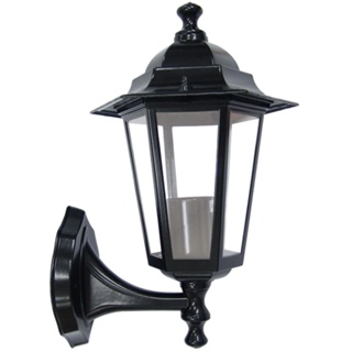 Arandela Colonial Taschibra TLF 26 1x E27 Preto Alumínio Vidro Autovolt 110V/220V Iluminação Externa em Oferta na Shopee