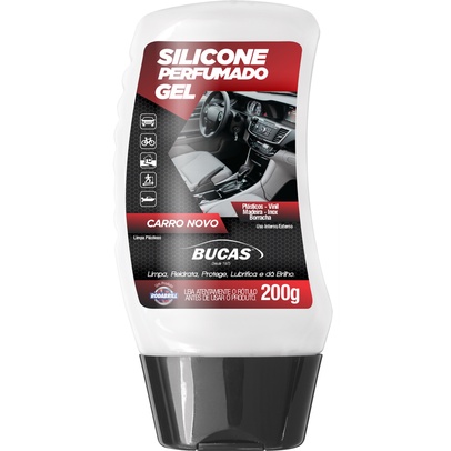 Silicone Gel Bucas Rodabrill 200g Brilho para Plásticos Borrachas Vinil e Pneus