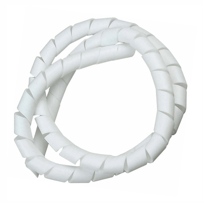 Organizador de Fios Cabos Japonês 1 Metro x 10 mm Preto e Branco Overtime