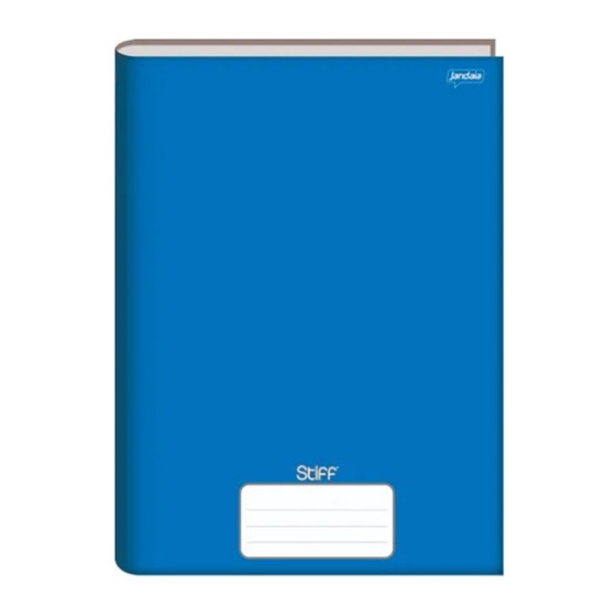 Caderno Brochura Grande Capa Dura AZUL 96 fls