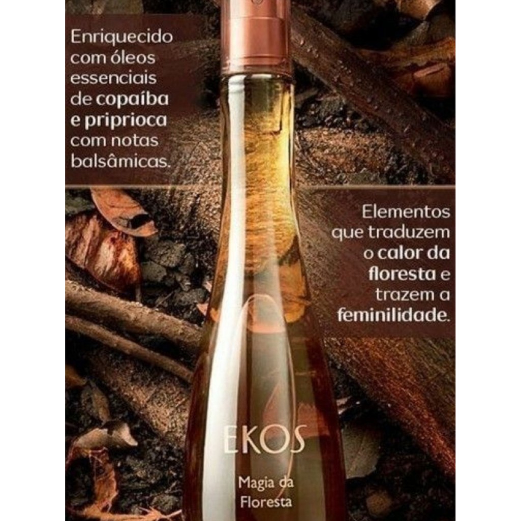 Perfume feminino Magia da Floresta, Acompanha polpa de mãos,Colônia Natura  Ekos, | Shopee Brasil