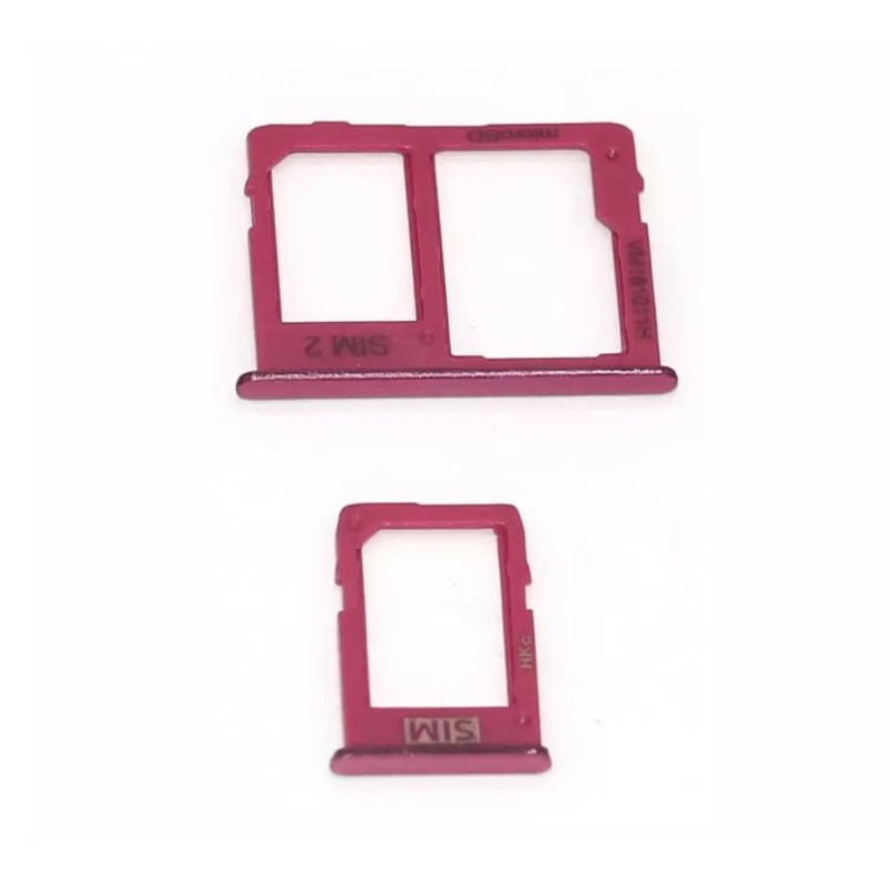 Gaveta Suporte Bandeja De Chip Dual Sim Para Galaxy J6 plus J610 J4  plus J415  Cor rosa