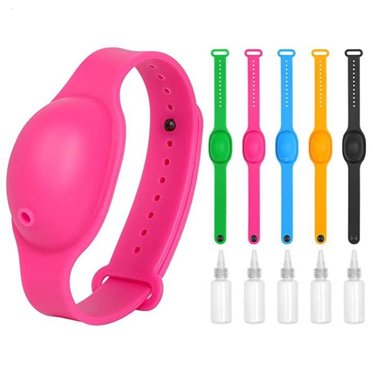 Pulseira Com Dispenser Para Álcool Em Gel