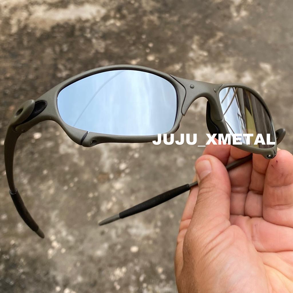 Óculos de Sol Juliet X Metal Lente Rosa Borracha Branca