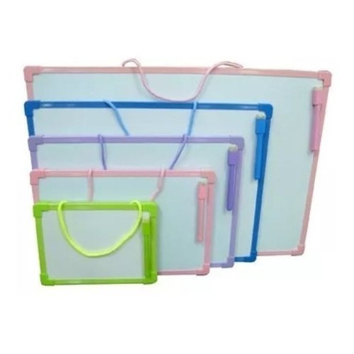 Lousa Quadro Branco Dupla Face C/Caneta E Ímã 20x30/30x40/35x50cm