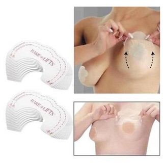 10 Peças Adesivo De Silicone Anti-Flacidez / Fita Invisível / Levanta Os Seios