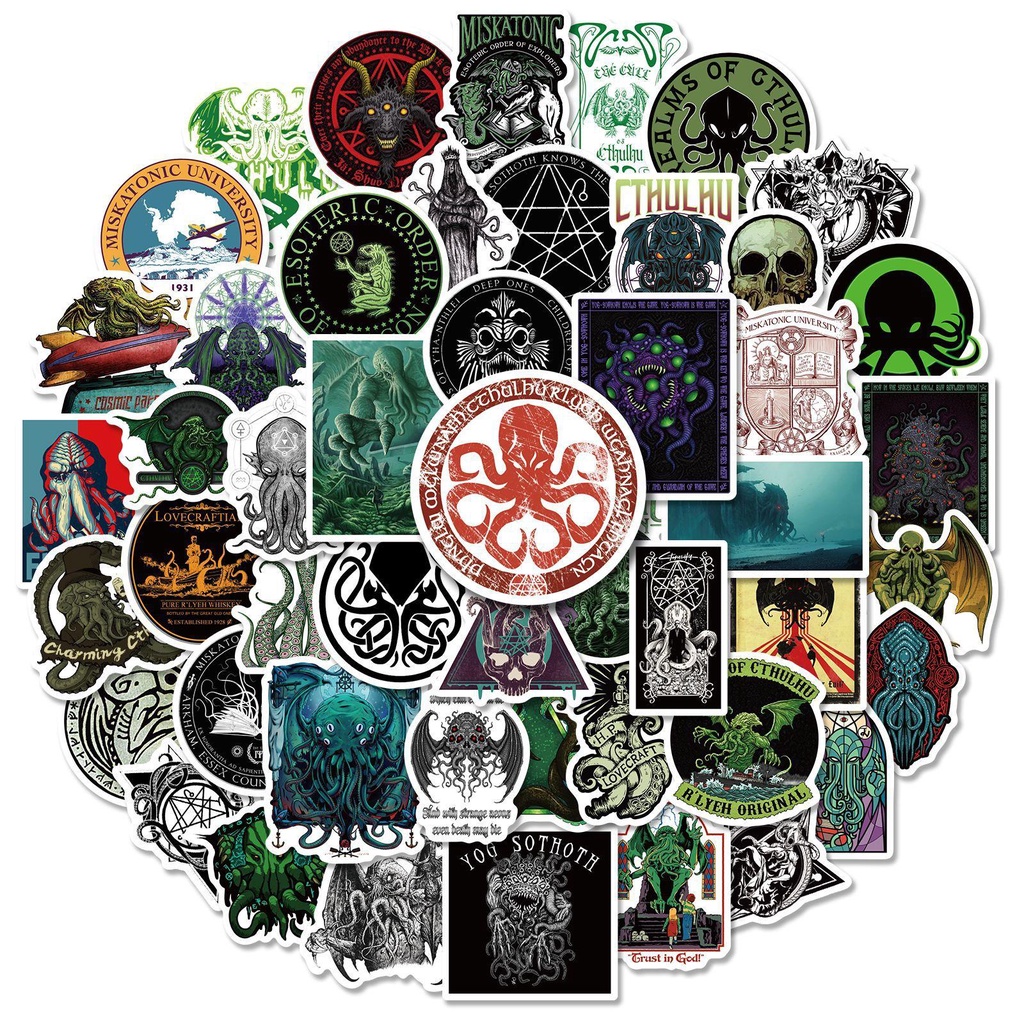 Stickers A Prova d'Água Horror Cthulhu (Aleatórios)