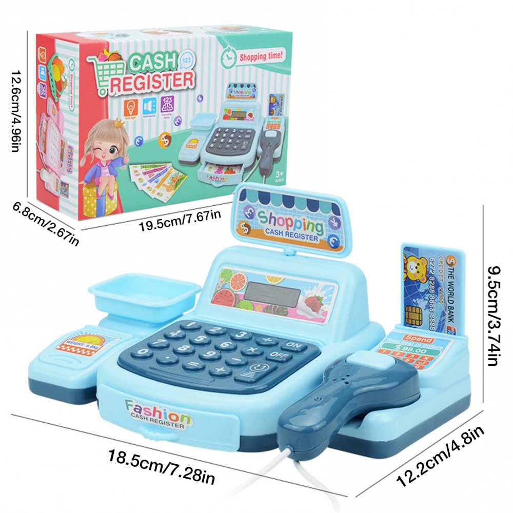 Deluxe Toy Cash Register With Conveyor Belt Scanner