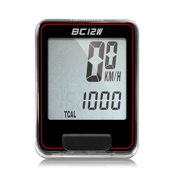 Ciclocomputador para bicicleta Bike Echowell Bc12w Sem Fio com 12 Funções