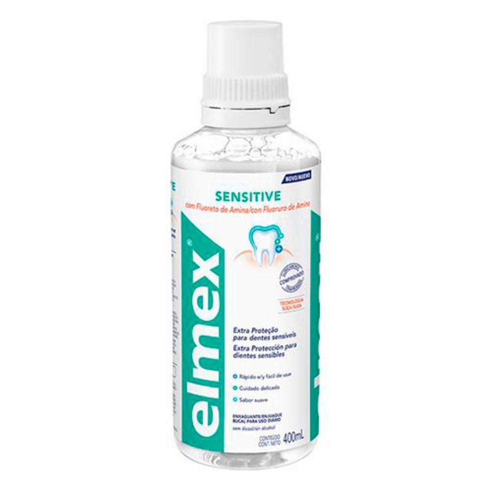 Detalhes do Kit C/ 3 Enxaguante Bucal Elmex Sensitive 400ml