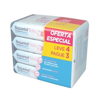Kit com 4 Lenços Umedecidos Hipoalergênico 48un - Bepantol