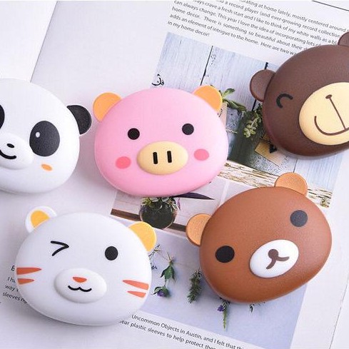 Estojo caixinha Porta Lentes de Contato/ Kit Viagem com ventosa espelho e porta solução