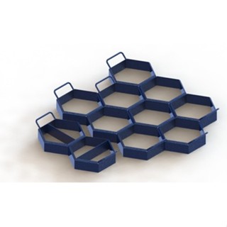3 Formas Triplas De Aço Para Fazer Bloquetes 9 e 4 Meios 20X8cm em Oferta na Shopee