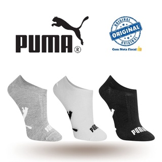 Kit 3 Pares Meia Puma Sapatilha Unissex Algodao Com NF
