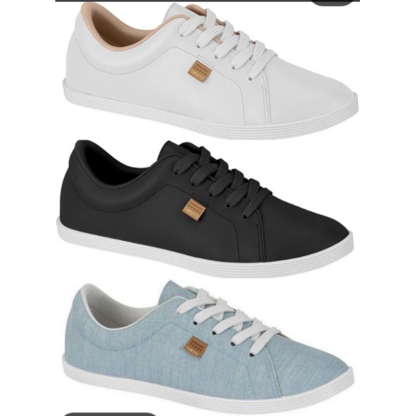 Tênis Beira Rio Casual Alpargatas Confortável Feminino de Cadarço em Oferta na Shopee