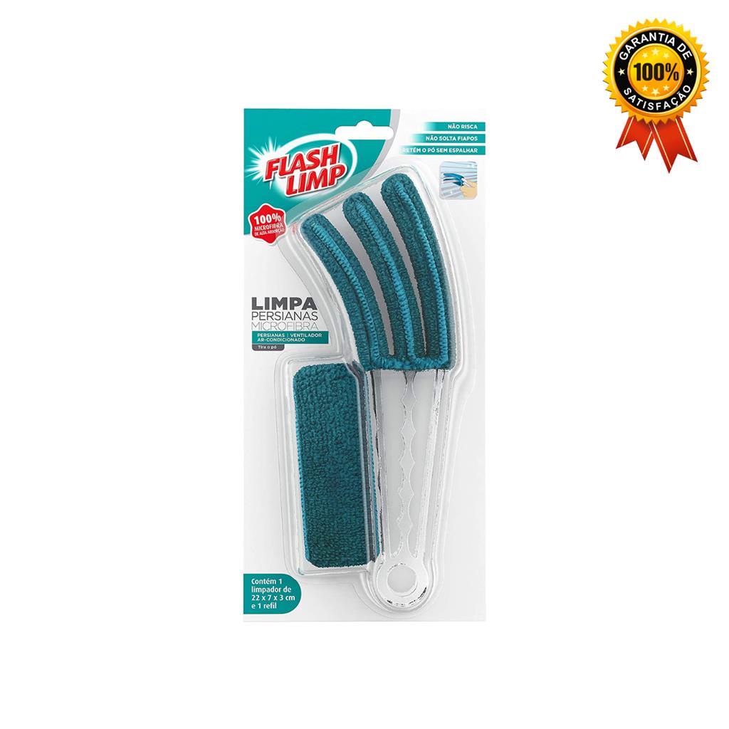 Limpa Persianas Microfibra Verde FLP6674 Flash Limp - Home & Living