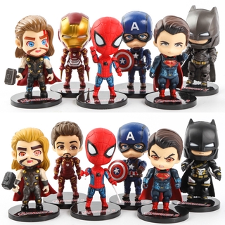 O Marvel Avengers Alliance Batman Homem-Aranha De Ferro Boneco De Brinquedos Topo De Bolo