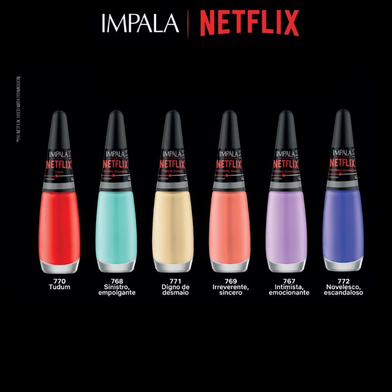 Esmalte Impala Netflix Unidade Ml Shopee Brasil