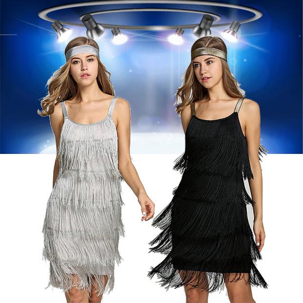 Vestido Feminino Com Borla Sem Manga De Linha A Franjas em Oferta na Shopee