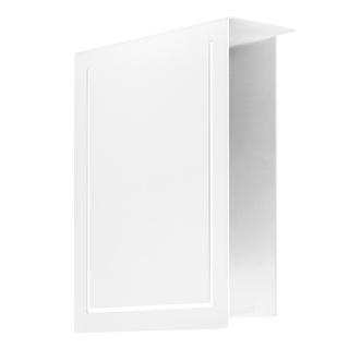 Arandela Parede Interna Retangular Borda Friso Branca G9 Led Decoração Casa Loja