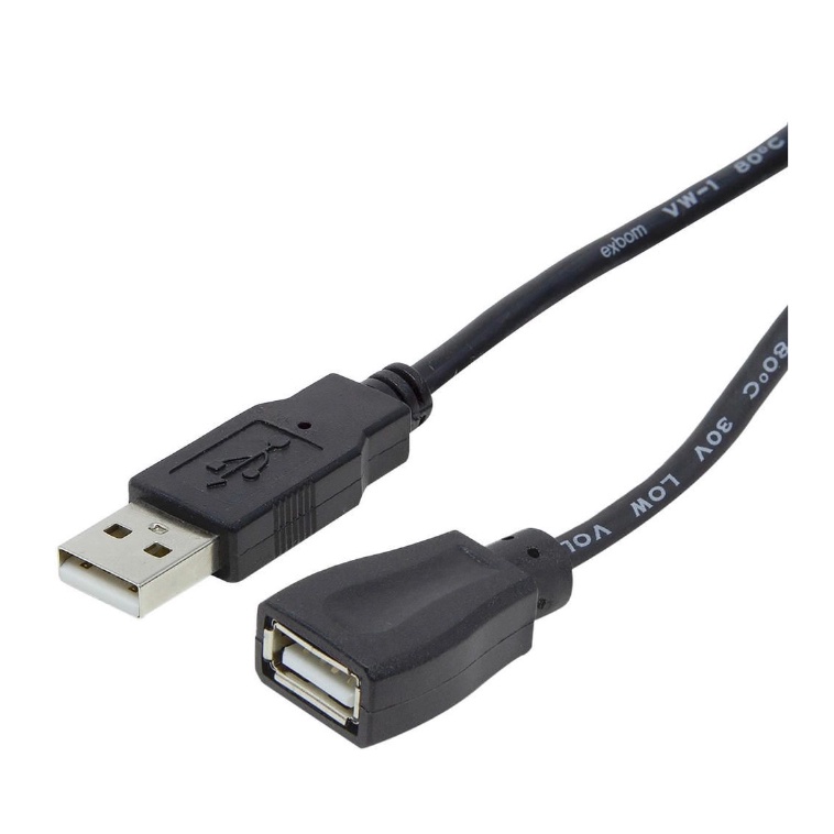 Cabo Usb Extensor Macho -- Femea usb 2.0 3,0m EXBOM | Shopee Brasil