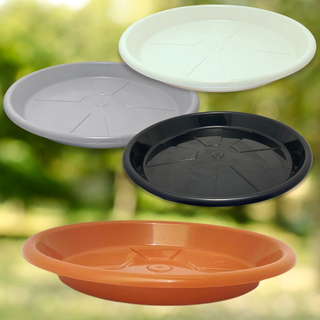 Kit 3 Pratos Para Vaso de Flor Extra Grande 40 cm Pratinho Vaso Anti Dengue