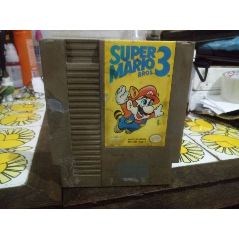 Fita Cartucho Super Mario Bros 3 Nintendinho Original em ótimo Estado