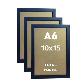 Kit 3 Molduras 10x15 Fotos Porta Retrato com Vidro em Oferta na Shopee