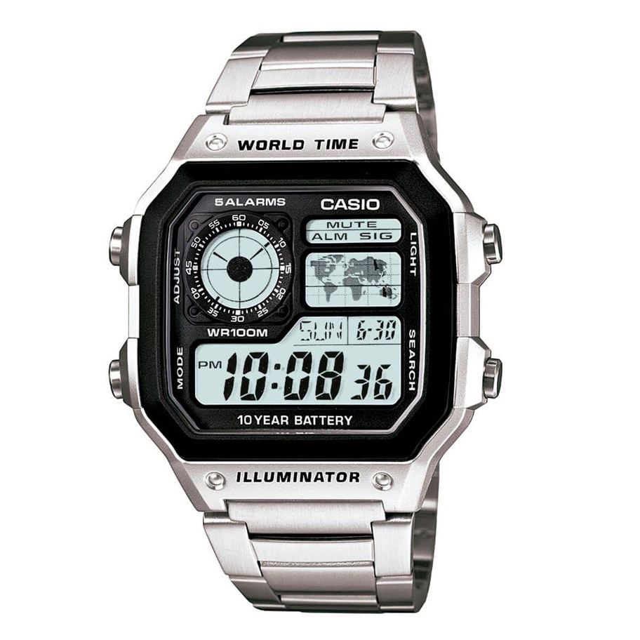 Relógio Casio Masculino Quadrado Ae-1200Whd-1Avdf em Oferta na Shopee