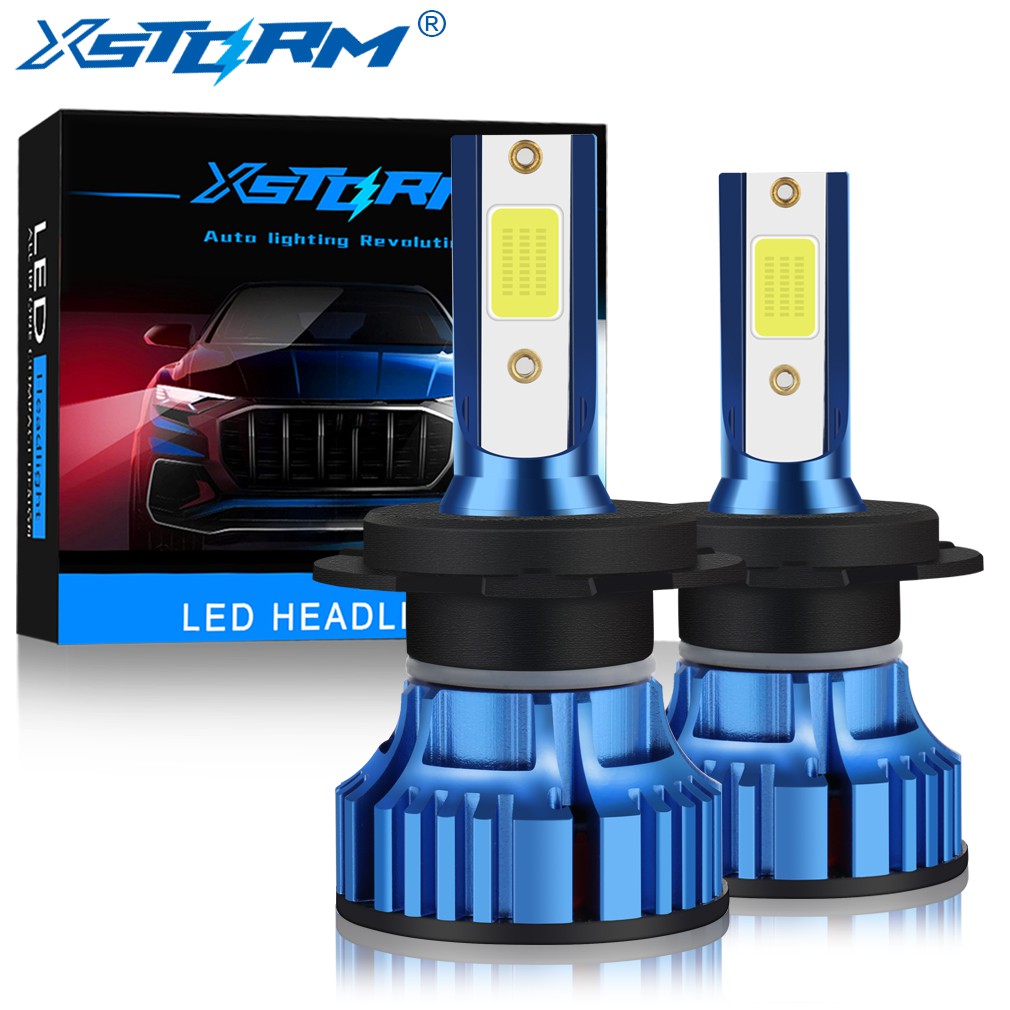 2Pcs Mini H4 H7 LED Bulb Car Headlight H1 H3 H8 H11 Led 9005 HB3 9006 HB4 12000LM 6000K Luz Branca de Nevoeiro