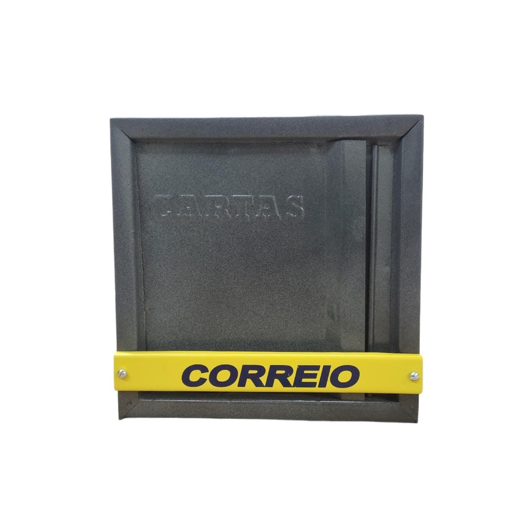 Caixa De Correio Carta Grade Vertical Cinza