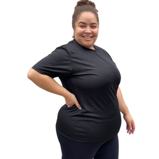 Camiseta Feminina Dry Fit Plus Size (Tamanhos Especiais) | Academia | Roupas femininas