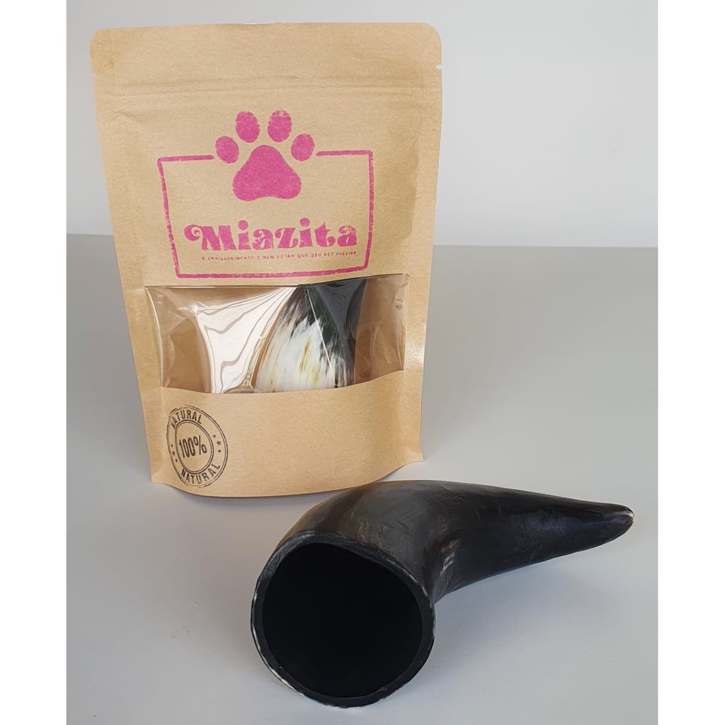 Chifre de boi + Ponta de chifre - kit mordedores naturais para cães