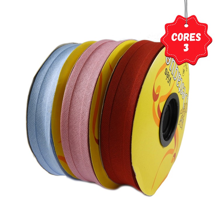 Viés Algodão Largo 35mm Destaque 20m Unidade - Grade 3 em Oferta na Shopee
