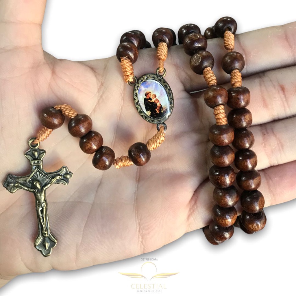 Terço De Madeira Santo Antônio Promoção