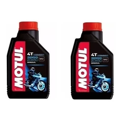 2 Oleo Moto Motul 3000+ 20w50 Mineral - 2 Litros