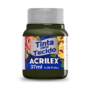 Tinta para Tecido Fosca Acrilex 37ml Cor Verde Oliva 545 em Oferta na Shopee