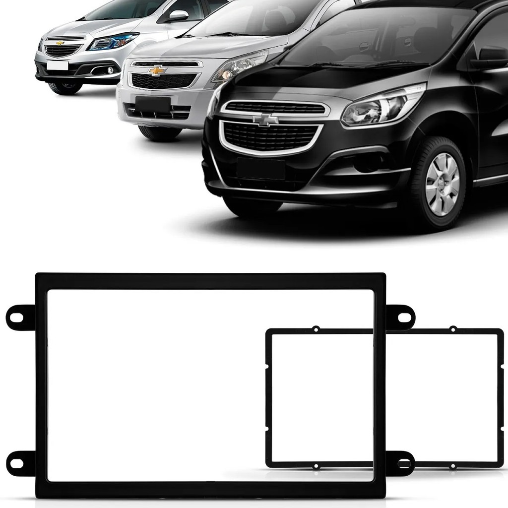 Moldura DVD 2 DIN Onix Cobalt Spin Prisma 12 A 19 - Spare Parts and Accessories for Vehicles
