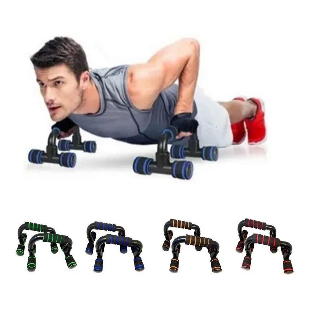 Apoio Para Flexão Barra De Chão Ergonômica Exercício Fitness